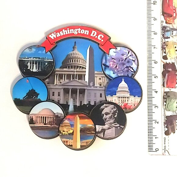 Washington DC Tourist Attractions Travel Fridge Magnet Souvenir - Picture 3 of 3